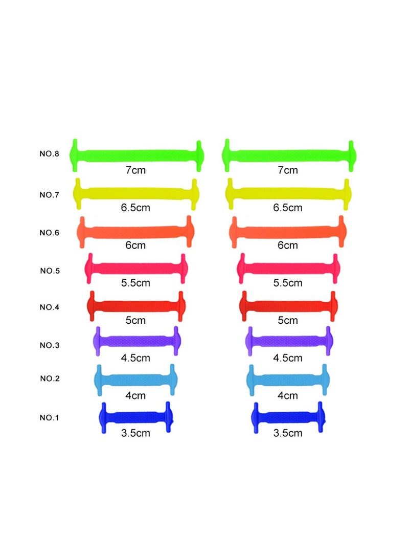 16 Pcs No Tie Elastic Waterproof Shoelaces Perfect for Sneakers Casual Shoes Kids Adults Easy Use - Image 4