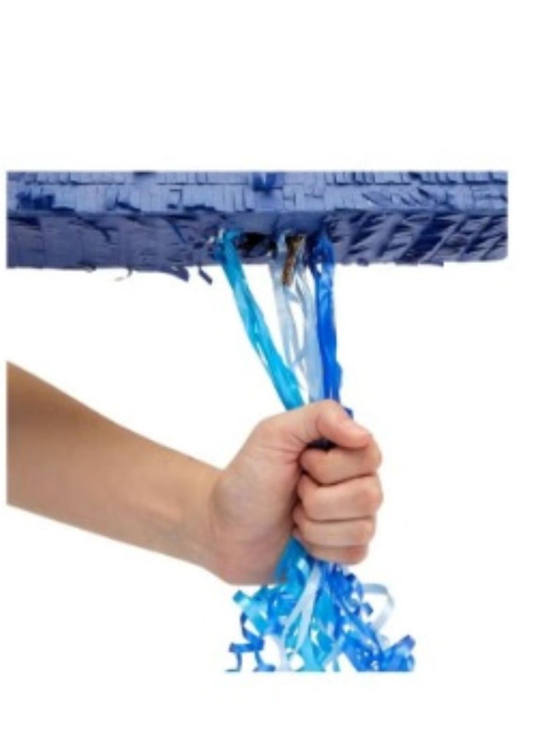 Tamona Bluey Birthday Party Piñata for Kids, Unique Bluey Shaped Pinata 3D Pull String  - Image 3