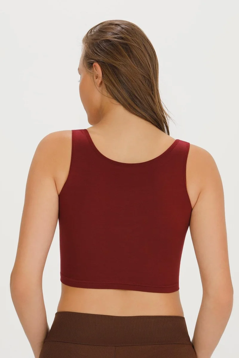سينسو Women's Thick Strap Crop Bustier - CROP130