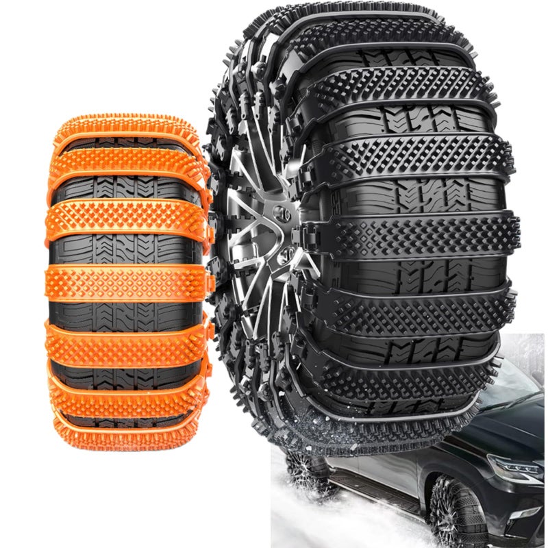 weideke 20 Pack Tire Chains, Universal Emergency Tire Chains, Adjustable Plastic Anti-skid Ties,Safety Chains for Most Cars, SUV Trucks, Safety Chains Anti-skid Chains,Reusable Portable TPU Safety Chains (20) - Image 1