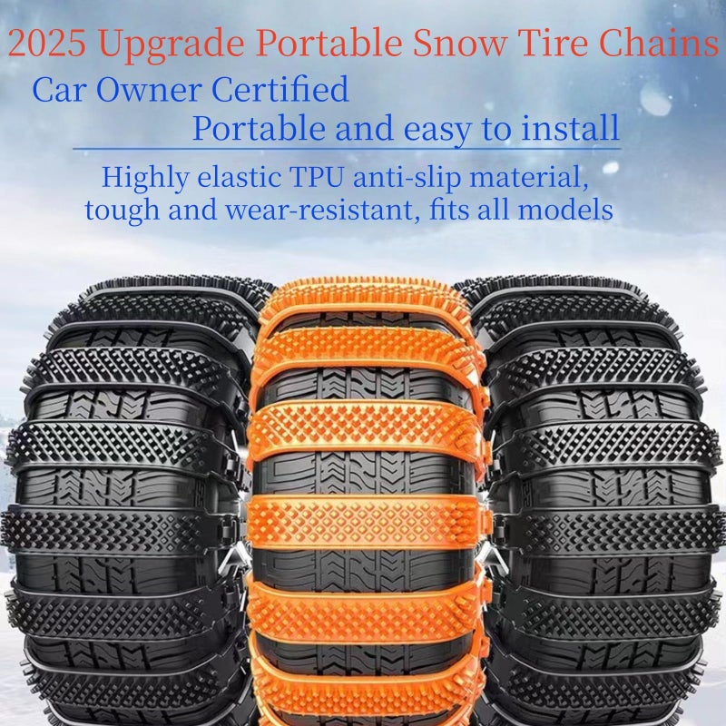 weideke 20 Pack Tire Chains, Universal Emergency Tire Chains, Adjustable Plastic Anti-skid Ties,Safety Chains for Most Cars, SUV Trucks, Safety Chains Anti-skid Chains,Reusable Portable TPU Safety Chains (20) - Image 5