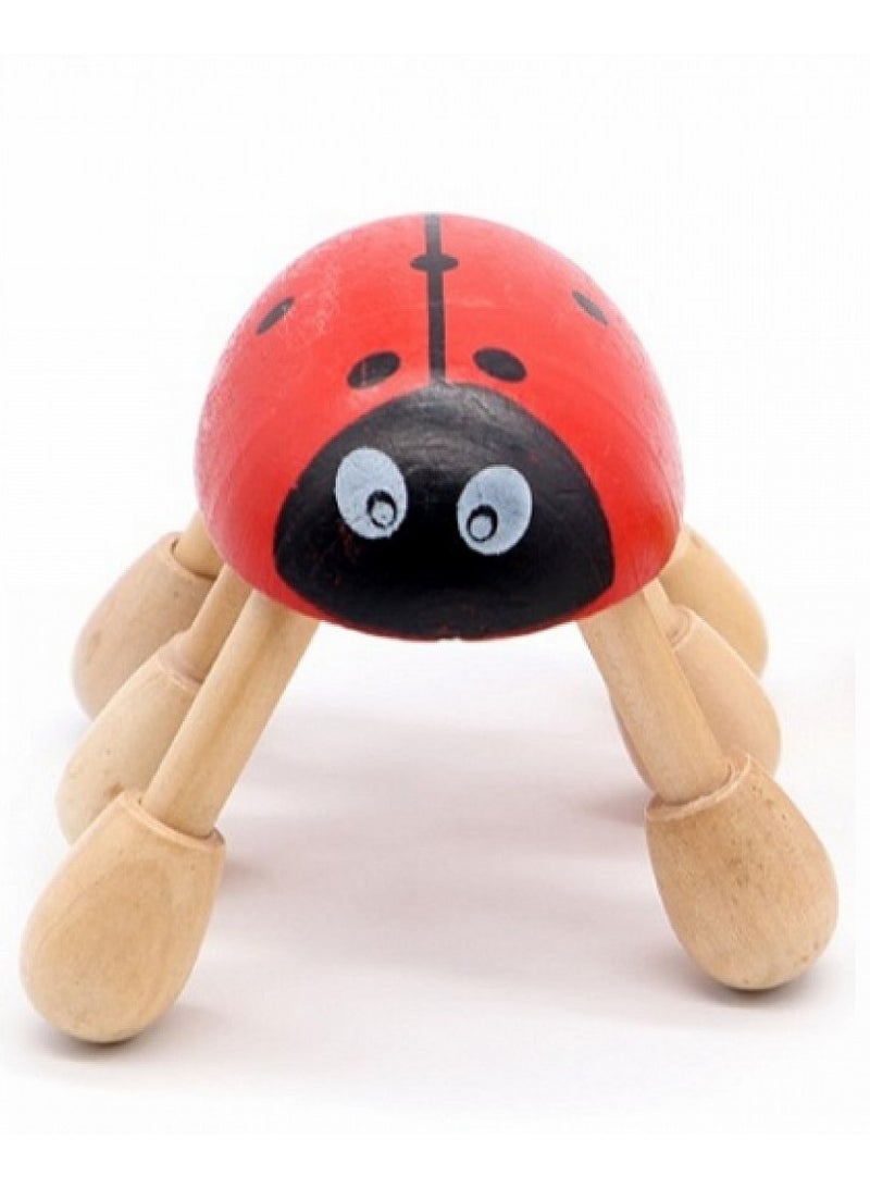 Generic Wooden Ladybug Massage Tool – Circulation Stimulator & Stress Relief 