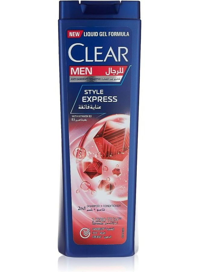 Clear Men Anti-Dandruff Style Express 2In1 Shampoo & conditioner, 400ml - Image 1