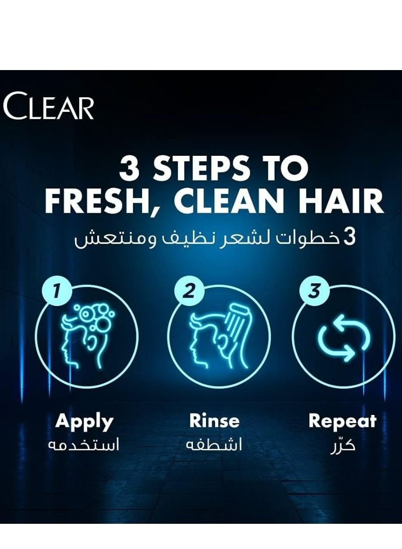 Clear Men Anti-Dandruff Style Express 2In1 Shampoo & conditioner, 400ml - Image 3