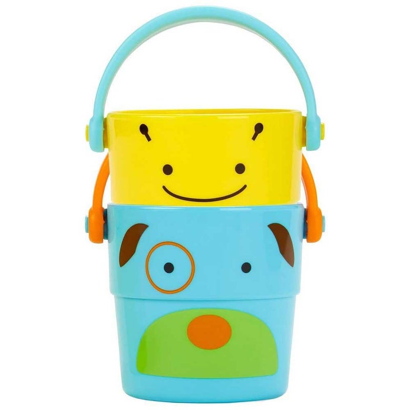 Skip Hop Zoo Stack and Pour Buckets, Rinse Cups, Multi - Image 2