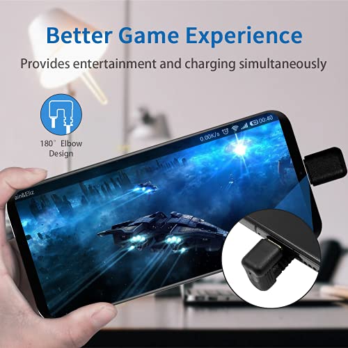 Poyiccot USB C Extension Cable Short, U Shape 180 Degree Type C Extender, 10Gbps 3A Fast Charging USB 3.1 Type C Male to Female Extension Cable for Smartphone, MacBook Pro, 1ft/30cm - Image 4