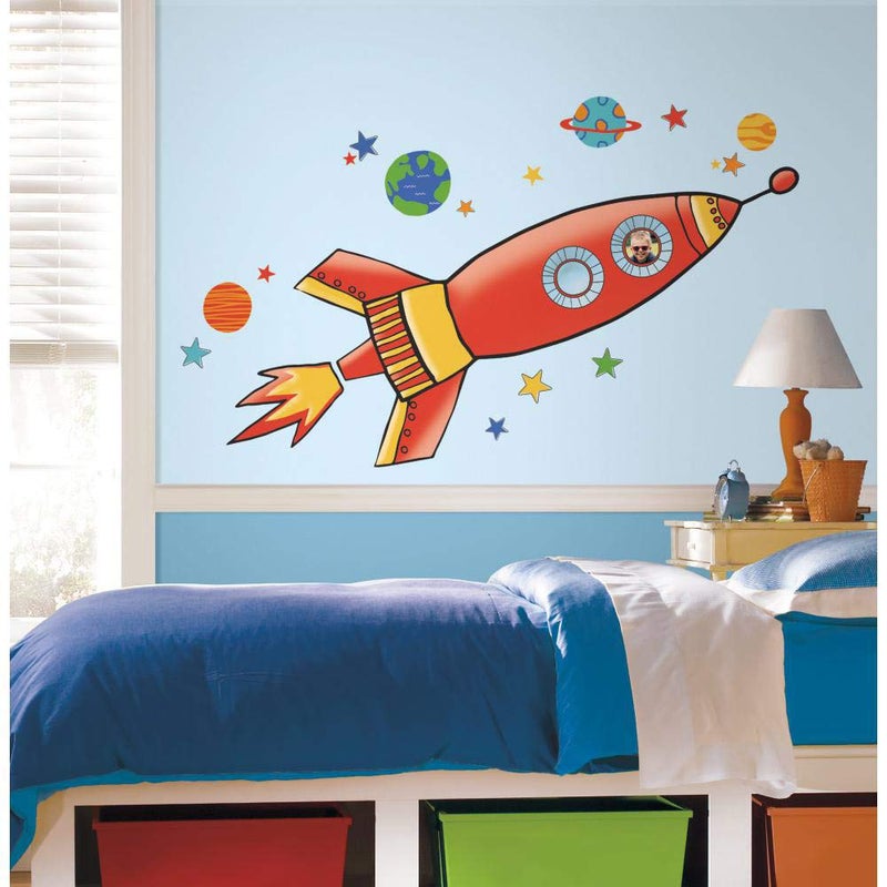 RoomMates RMK2619GM Rocket Giant Peel and Stick Wall Decals - Image 4
