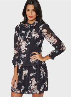 MELA LONDON Floral Bow Tie Dress  - Image 1