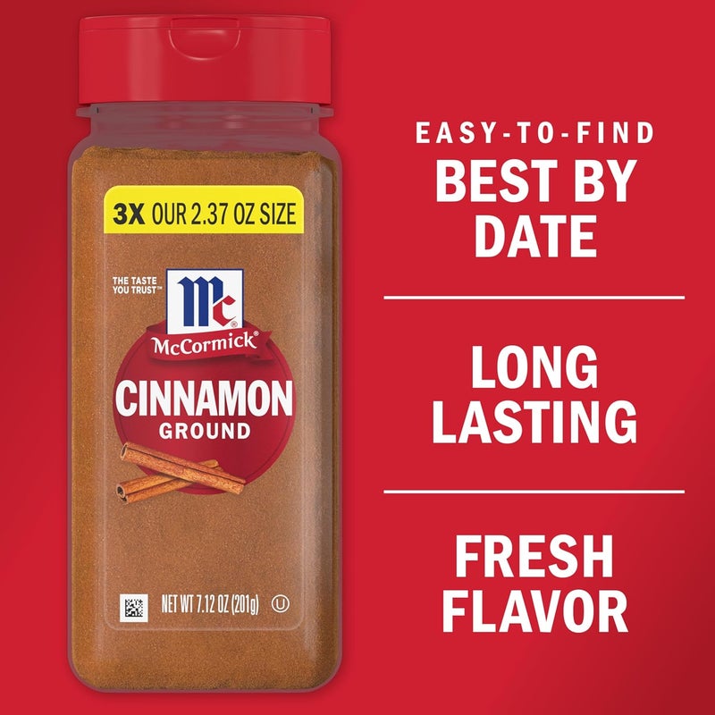 McCormick Ground Cinnamon, 7.12 Oz - Versatile Spice for Sweet and Savory Recipes - Image 4