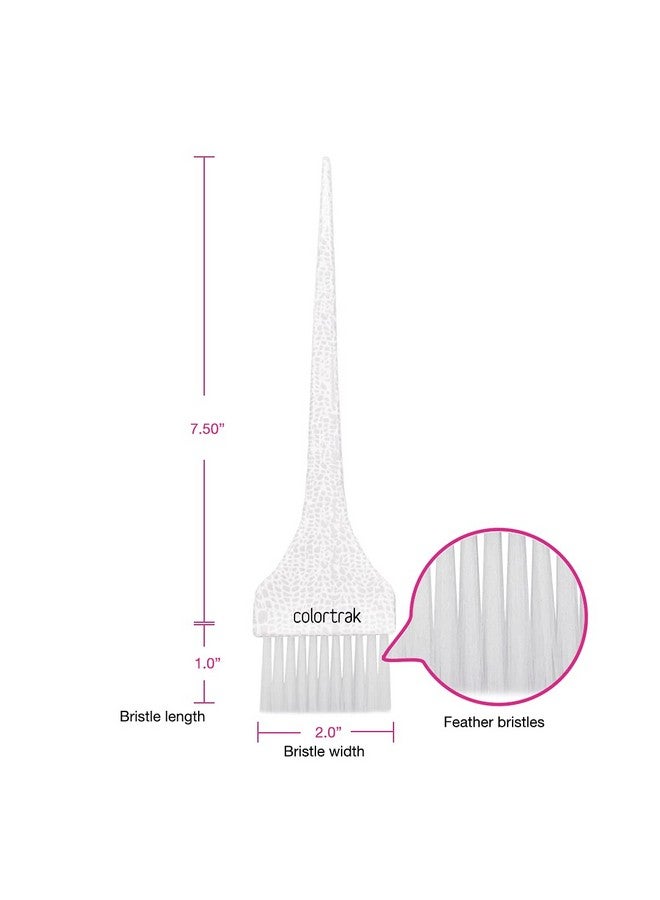 Colortrak Safari Chic Color Brushes, Prints, Perfect for Multiple Colors, Highlights, or Lowlights, 1 Firm Bristle and 1 Ultra Soft Feather Brush, Reusable and Easily Washable, 2 Brushes - Image 3