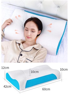 Cervical Memory Foam Pillow Contour Pillow Neck Sleeping Pillow Ergonomic Orthopedic Bed Pillow for Neck Pain Side Back Stomach Sleepers with Removable Pillowcase White - pzsku/Z1726B6EC3ABCD973B391Z/45/_/1684393717/e9d79a18-fc7d-45a6-bfe6-10398dacda5c