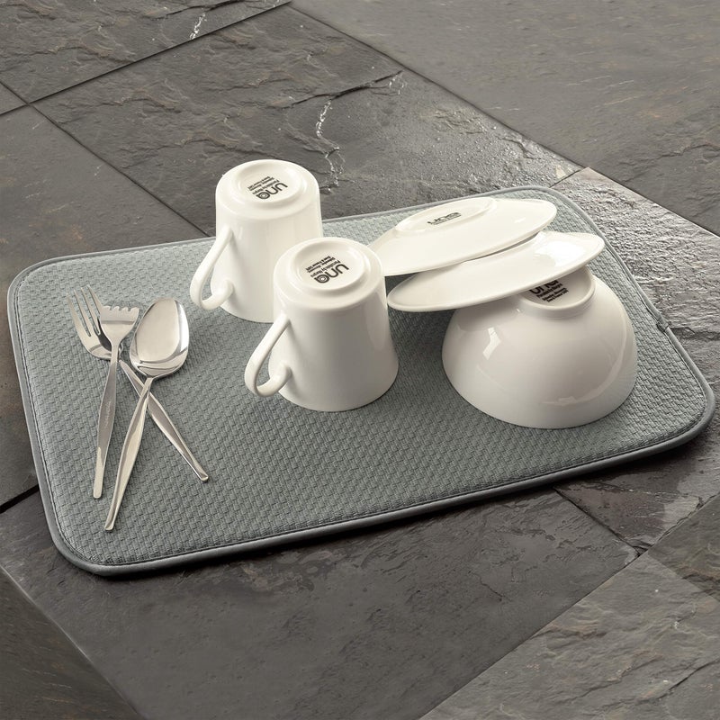 Norpro - 329 Norpro dish drying mat, 18" x 12", gray - Image 4