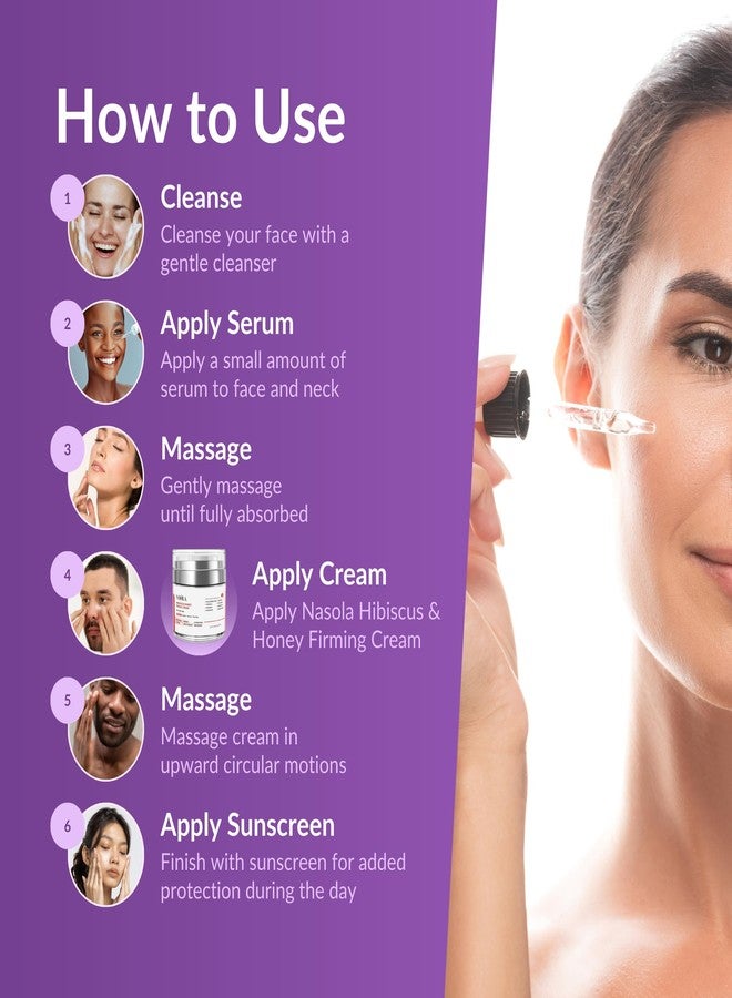 Nasola Pure Firming Retinol Serum with Hydrating Hyaluronic Acid & Gotu Kola for Wrinkles and Dark Spots, Renew and Reset Nighttime Facial Serum for a smoother, more radiant complexion, 2.02 Fl Oz - Image 5