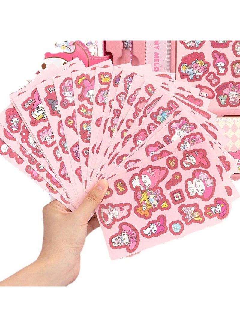 عام مجموعة قرطاسية - أدوات يوميات DIY لطيفة للمراهقين والأطفال - شريط لاصق، مسطرة، قلم وملصقات - هدية عيد ميلاد مثالية للفتيات من 4 إلى 12 سنة، هدية مثالية للعودة إلى المدرسة للأطفال! - Image 4