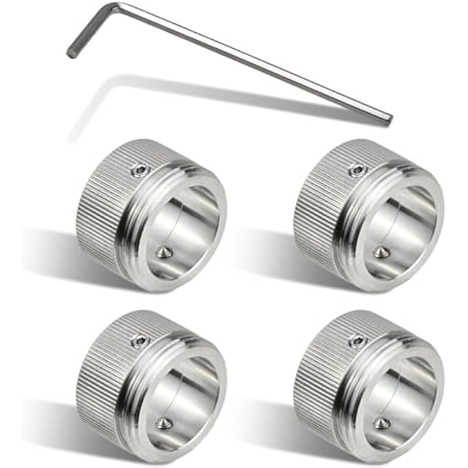 4PCS RADIATOR THERMOSTAT ADAPTER MADE OF 304 STAINLESS STEEL, M30 X 1.5 THERMOSTAT ADAPTER FOR RA, RAV, RAVL VALVE, HEATING VALVE ADAPTER WITH HEX KEY, RADIATOR ACCESSORIES - Image 1