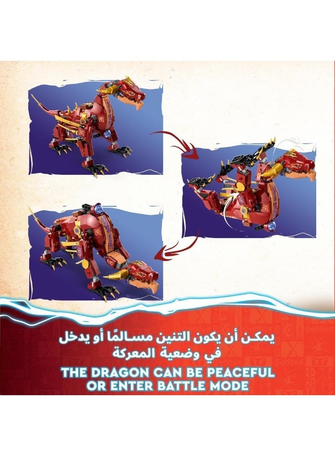 LEGO NINJAGO Heatwave Transforming Lava Dragon 71793 Building Toy Set (479 Pieces) - Image 5