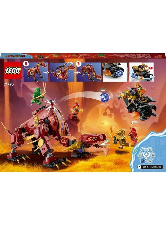 LEGO NINJAGO Heatwave Transforming Lava Dragon 71793 Building Toy Set (479 Pieces) - Image 4