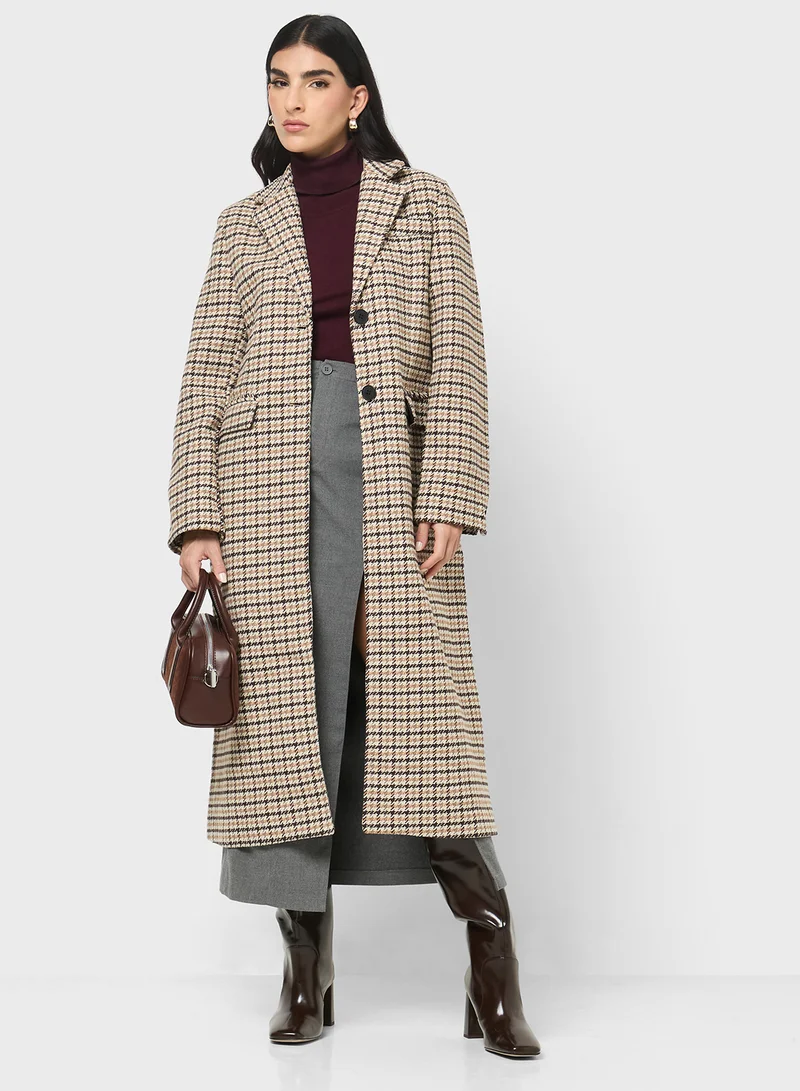 ELLA Checked Over Coat