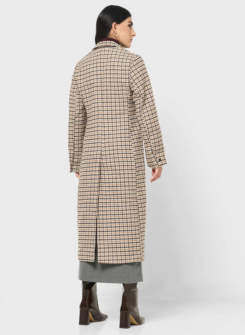 ايلا Checked Over Coat