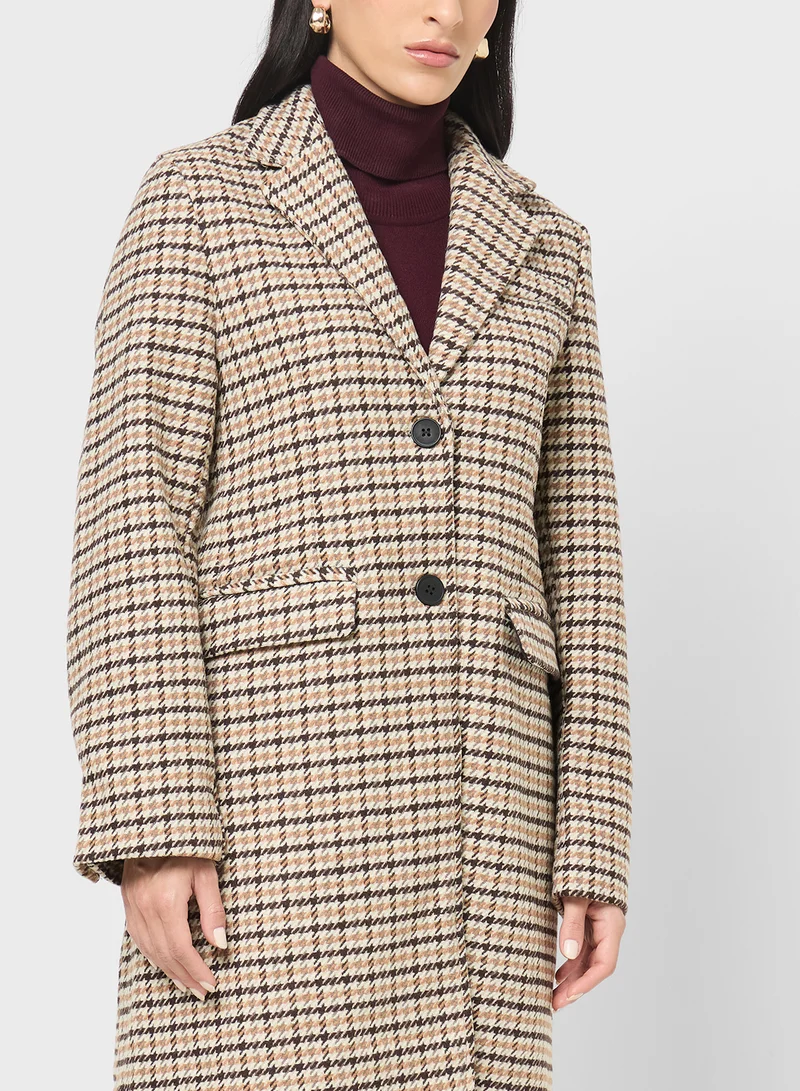 ELLA Checked Over Coat