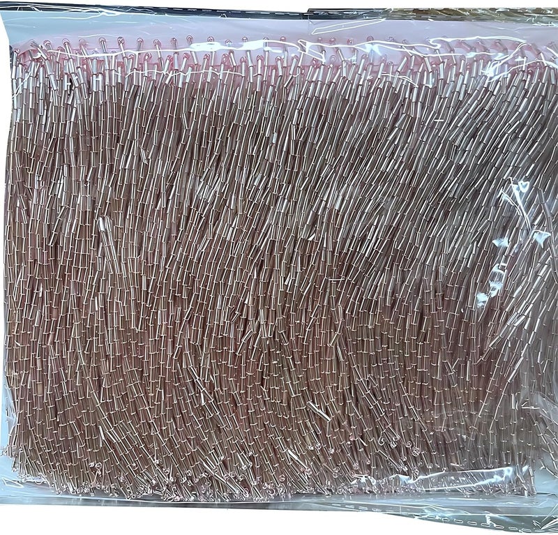 All consumer tier purchase options Sewing Beaded Fringe Trim 5.90 in (15 Cm), Crystal Glass Beads Tassel Lace, Wedding Dresses Gowns Curtains, Decorative Embellishments, by The Yard Polished safe edge - Image 1