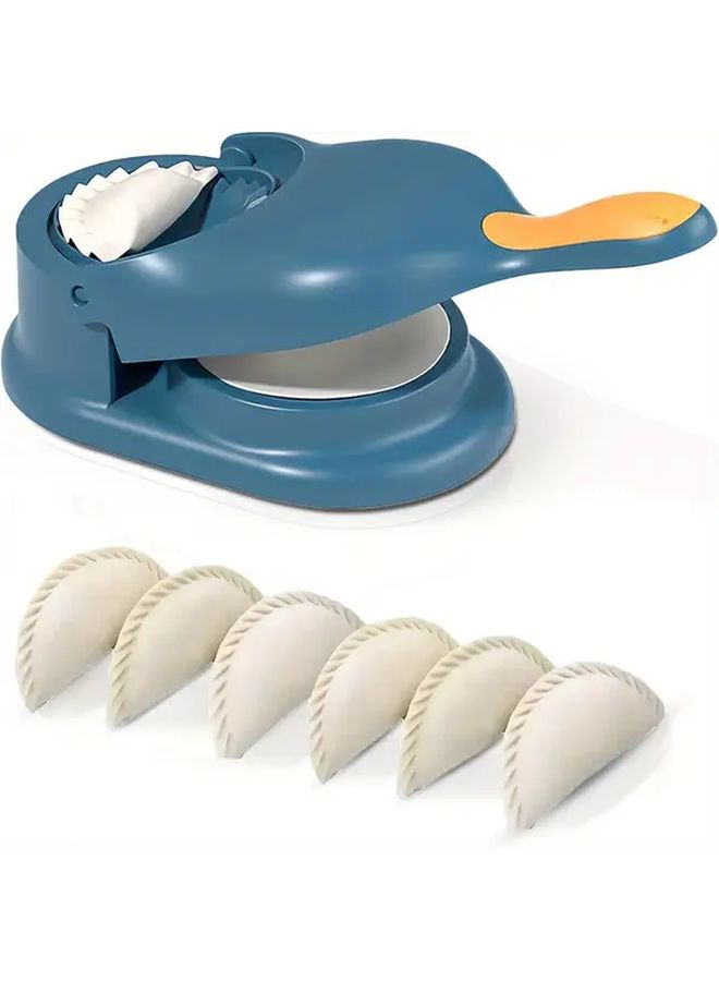 White Manual Dumpling Maker And Egg Steamer 2 In 1 Non Electric Kitchen Tool - Image 1
