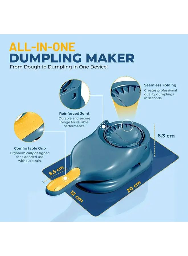 White Manual Dumpling Maker And Egg Steamer 2 In 1 Non Electric Kitchen Tool - Image 2