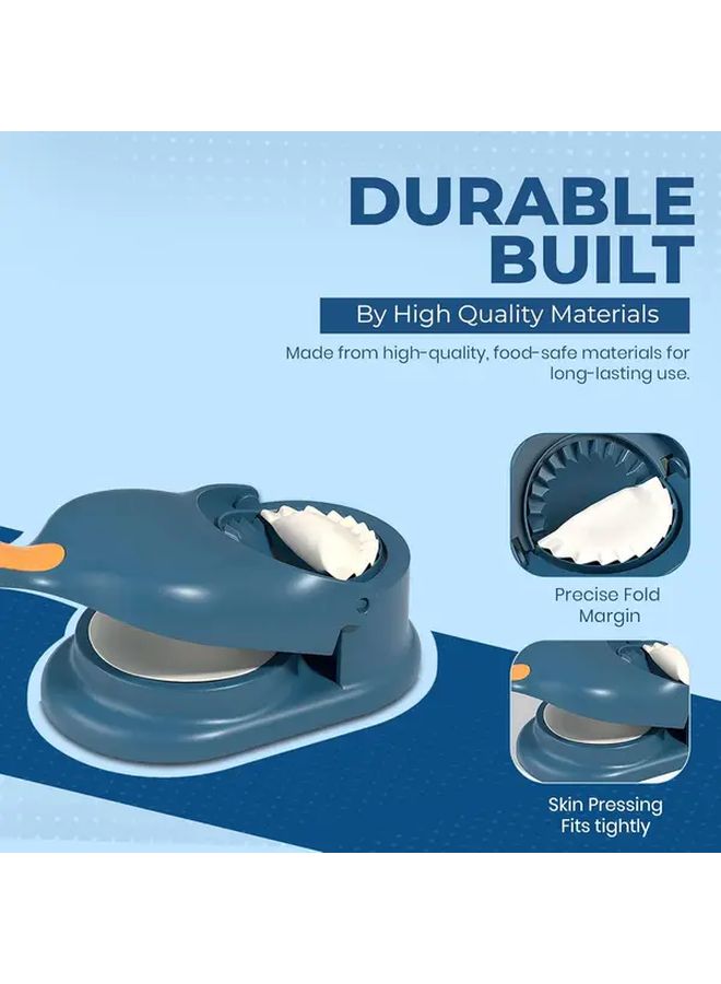 White Manual Dumpling Maker And Egg Steamer 2 In 1 Non Electric Kitchen Tool - Image 4