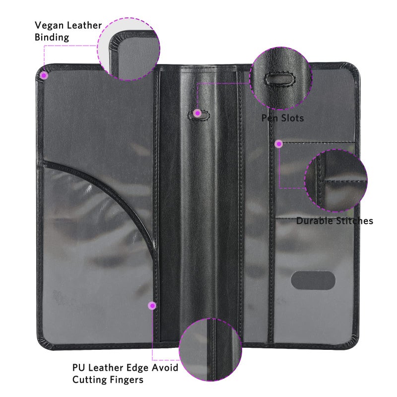 CoBak Car Registration and Insurance Holder - Vehicle Glove Box Car Organizer, Auto Truck Comparment Accessories Case for Essential Document, Driver License, Cards - Image 2
