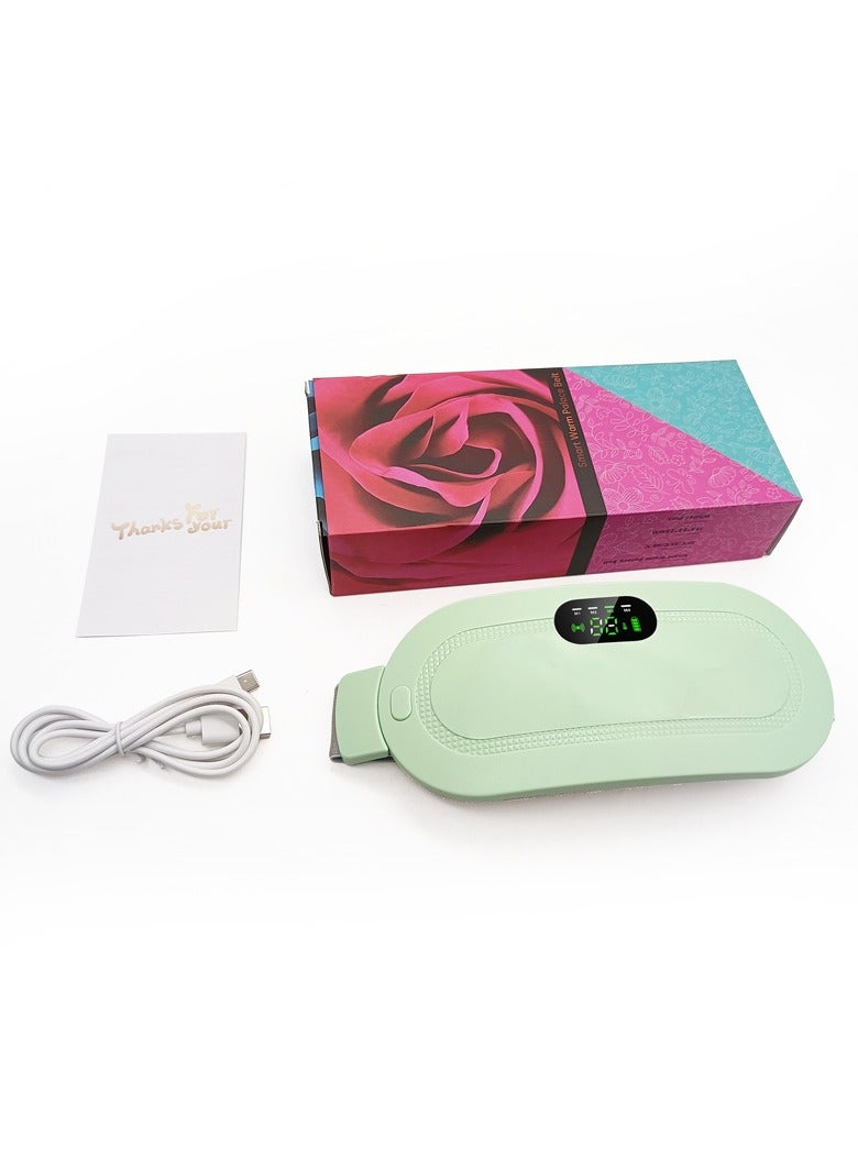 Generic Portable Cordless Heating Pad for Menstrual Cramps Relief, Heating Pad for Stomach,Menstrual Heating Pad with 3 Heat Levels and 4 Vibration Massage Modes Portable Electric Fast Heating Belly Wrap Belt  - Image 3