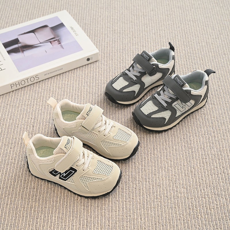 Children'S Mesh Sports Shoes 2025 Boys' Forrest Gump Shoes Girls' Breathable White Shoes Fashionable Baby Shoes - Image 5