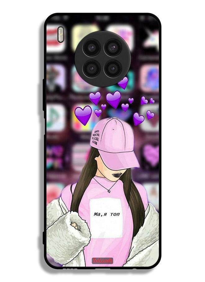 Tolwak Huawei nova 8i Protective Case Cover Anti Social Club  - Image 2