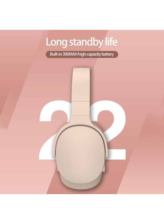 Over Ear Headphones Wireless Bluetooth,HiFi Foldable Intelligent Noise Cancelling Adjustable Wireless Headset, Clear Call Quality, iOS & Android for Sports Headset for Gaming Gym PC Laptop - Image 2