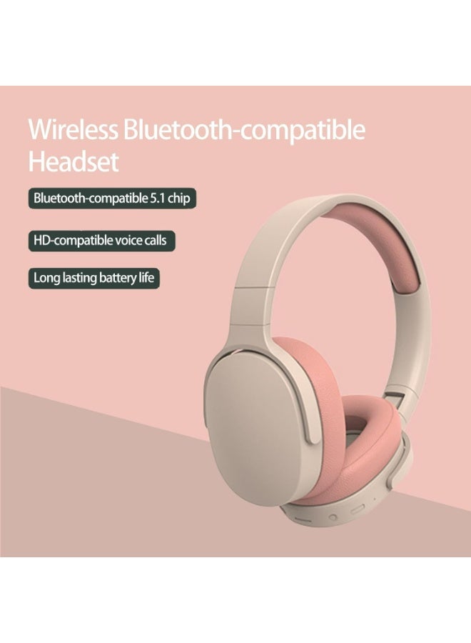 Over Ear Headphones Wireless Bluetooth,HiFi Foldable Intelligent Noise Cancelling Adjustable Wireless Headset, Clear Call Quality, iOS & Android for Sports Headset for Gaming Gym PC Laptop - Image 5