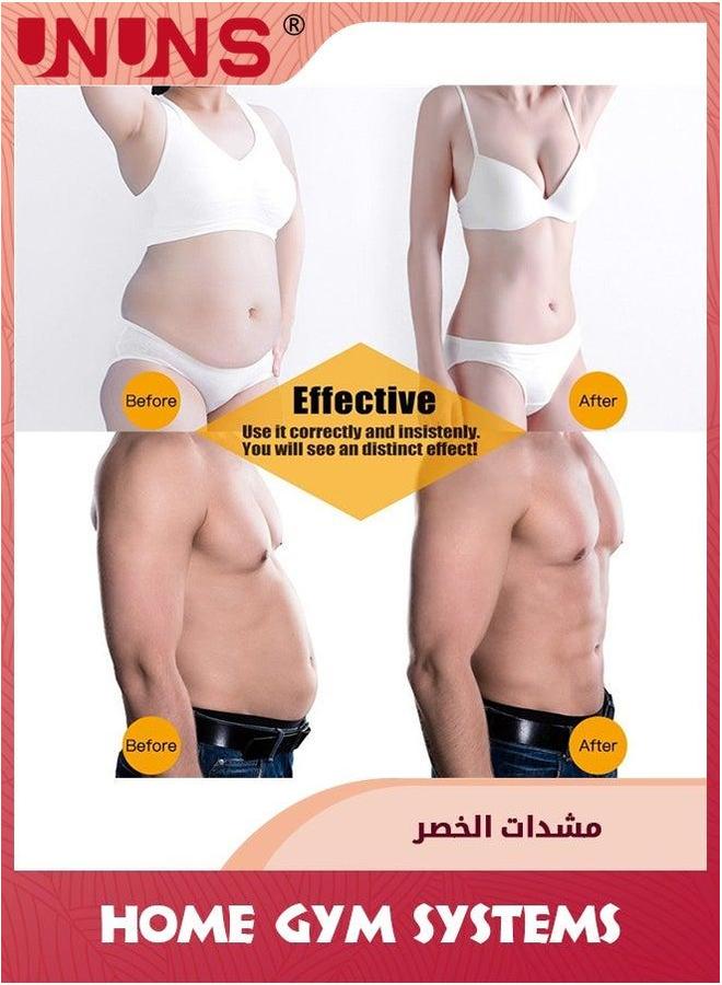 يو إن يو إن أس Abs Stimulator Muscle Tone,Fitness Waist Training Belt,Ab Machine USB Rechargeable Gear For Abdomen Arm Leg,Strength Equipment Men Woman,Home Office Exercise Equipment,Red - Image 5