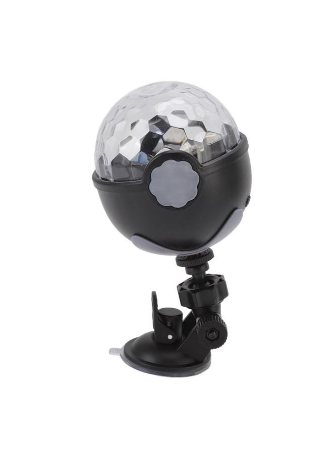 NIBEMINENT - USB Ball Light 7 Modes Sound Control Round Ball Stage Light RGB Ambient Projection Lamp with Remote Control - Image 1