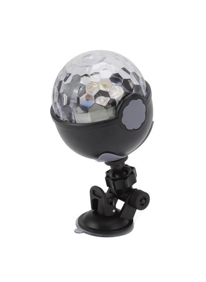 NIBEMINENT - USB Ball Light 7 Modes Sound Control Round Ball Stage Light RGB Ambient Projection Lamp with Remote Control - Image 1