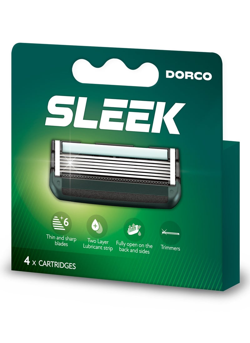 DORCO Dorco Sleek 6 Multiflex - 4 Cartridges  - Image 2