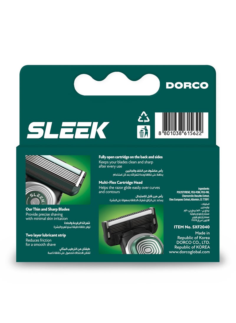 DORCO Dorco Sleek 6 Multiflex - 4 Cartridges  - Image 3