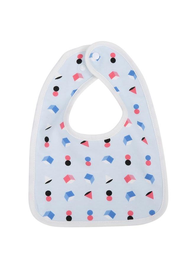 Thoraya Cotton Bibs Newborn Baby Toddler Bib Burp Cloth Soft Snap Bib(Cube)  - Image 1
