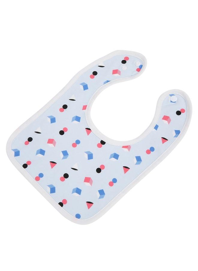 Thoraya Cotton Bibs Newborn Baby Toddler Bib Burp Cloth Soft Snap Bib(Cube)  - Image 5