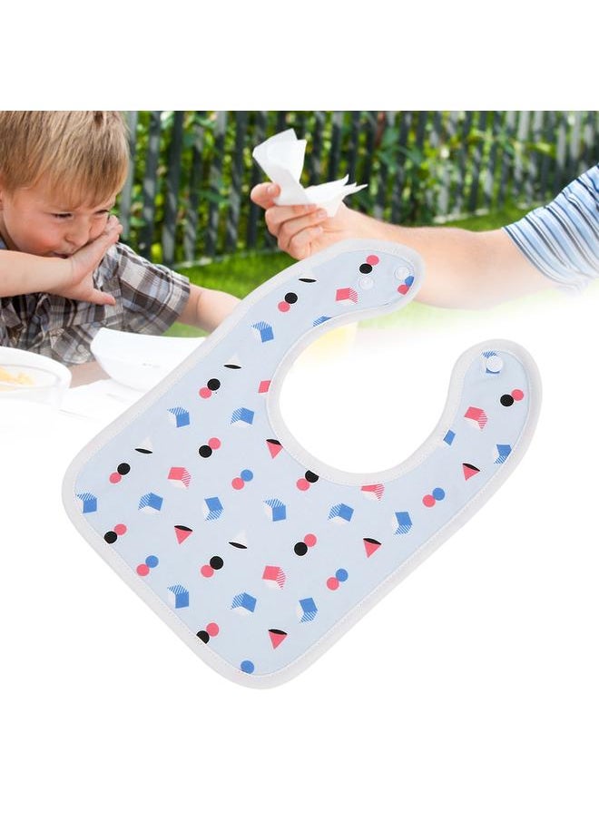 Thoraya Cotton Bibs Newborn Baby Toddler Bib Burp Cloth Soft Snap Bib(Cube)  - Image 3