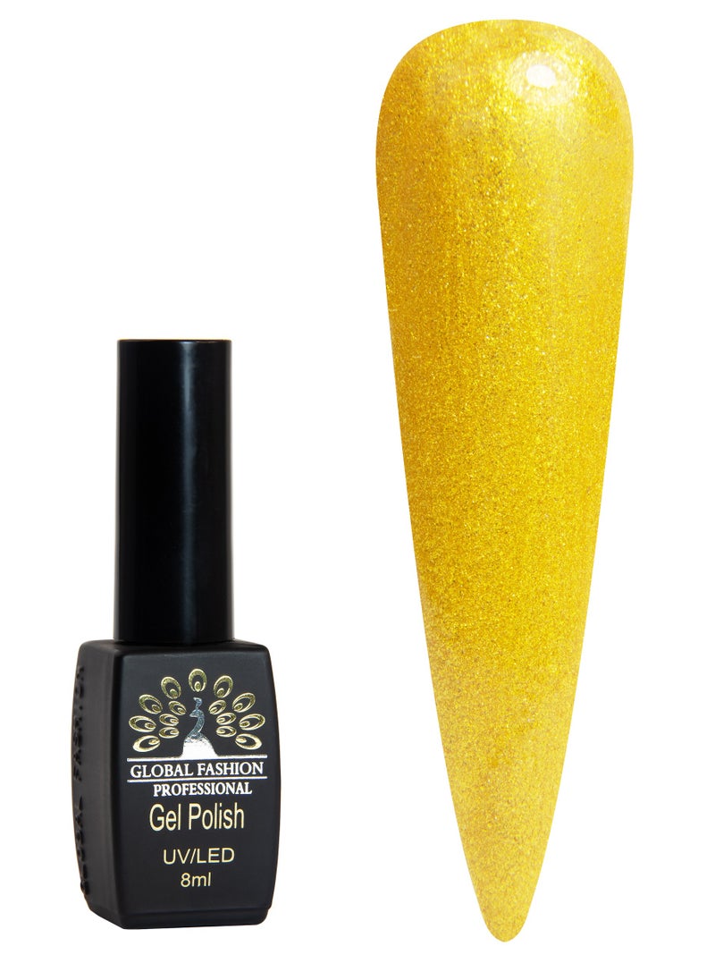 GLOBAL FASHION Global Fashion Black Elite Gel Polish | 132 Colors of Long-Lasting Elegance - 8ml | 381  - Image 1