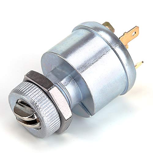 10L0L Golf Cart Ignition Switch for EZGO 1968-up with Factory Lights Gas & Electric, 3-Way 4-Terminal with 2 Standard Keys, OEM# 33639-G01 33639G01 - Image 4