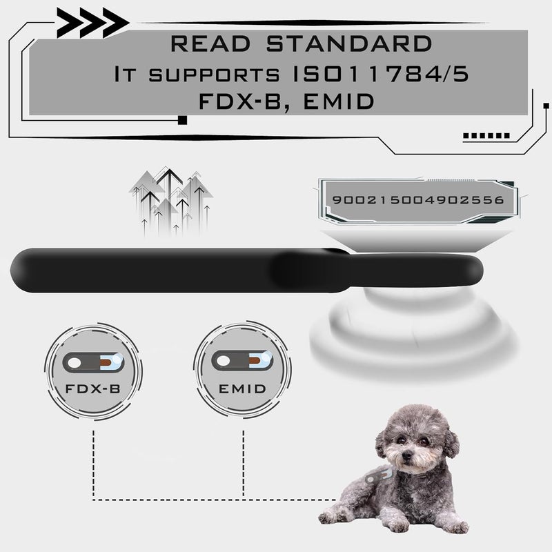 Smoostart Multifunction Bluetooth Microchip Scanner, Pet Microchip Reader with Latest Operating System, FDX-B/EMID 500 Records Data History Locally Available Or Upload to PC/Cell Phone/PAD - Image 3