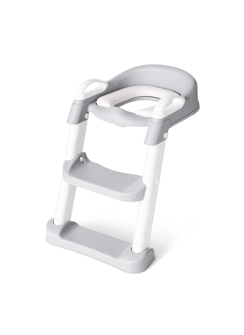 Regalo Toddler Potty Seat Trainer with Step Ladder Soft Comfortable Cushioned Seat Easy to Clean Adjustable Collapsible for Storage  - Image 1