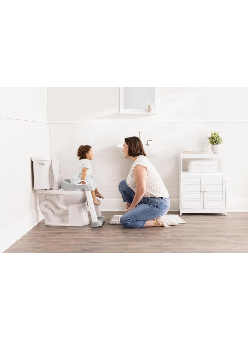 Regalo Toddler Potty Seat Trainer with Step Ladder Soft Comfortable Cushioned Seat Easy to Clean Adjustable Collapsible for Storage  - Image 5