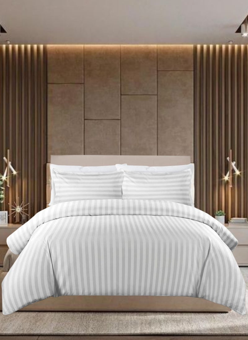 Blueberry 6 Pieces King Size Duvet Cover Set with Fitted sheet and Pillowcases - Image 1