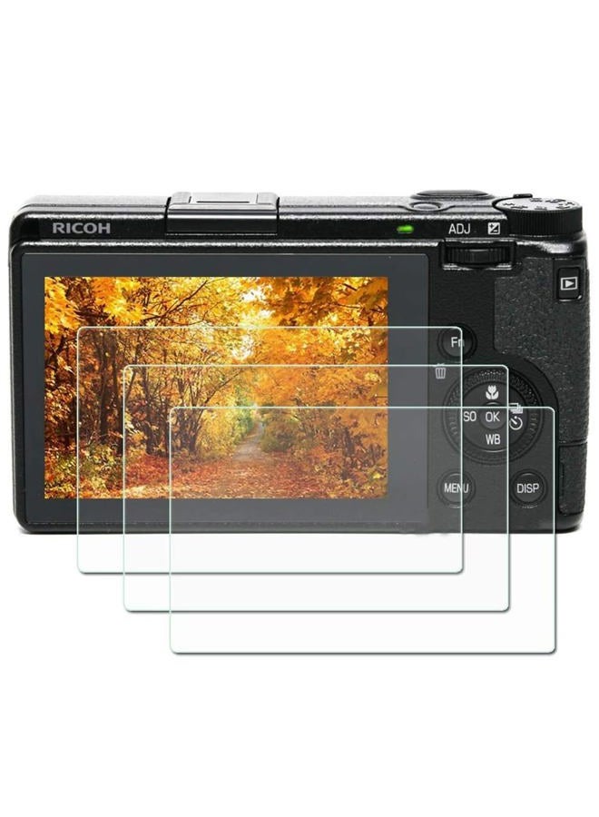 ZLMC Ricoh GR III screen protector, 9H hardness 0.3mm ultra-thin tempered glass screen protector for Ricoh GR III digital camera, full coverage edge to edge protection [3pcs] - Image 1