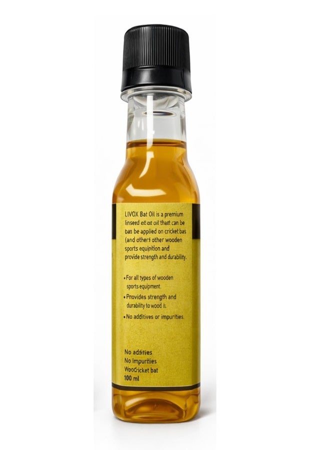 LIVOX Bat Oil 100ml | Pure Linseed Oil for Cricket Bat | Wood Protection & Durability - Image 3